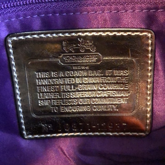 Coach Madison Sabrina Leather Bag - Black - Picture 3 of 8